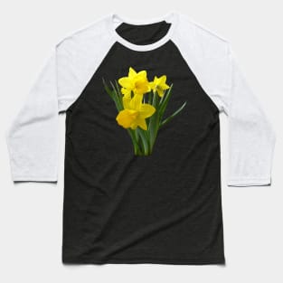 Daffodils - Three Daffodils Standing Guard Baseball T-Shirt